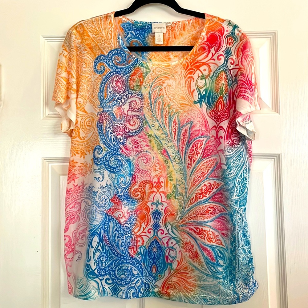 CHICOS Vibrant Top